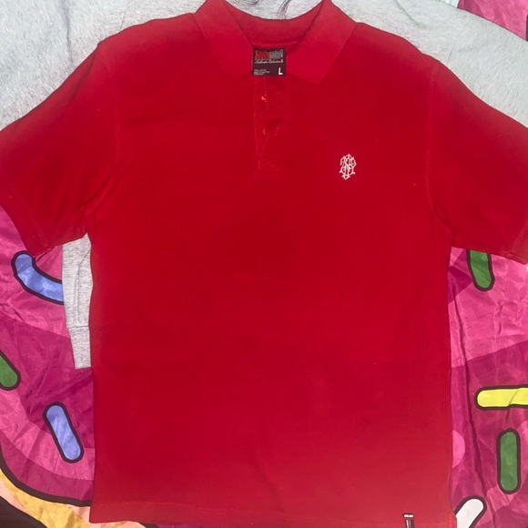 Red Southpole Embroidered Polo - Picture 2 of 3